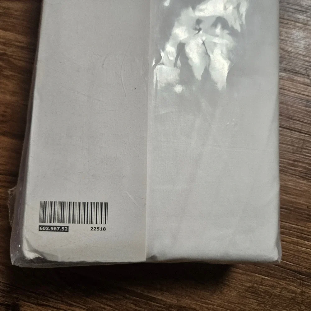 IKEA Somntuta Twin Fitted Sheet 400 Thread Count 100% Cotton White NWT
